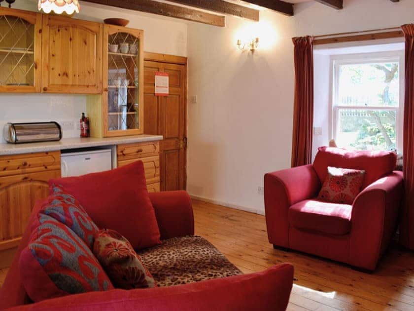 Comfortable open plan living area | The Cottage, St. Cyrus, Montrose