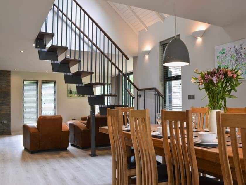 Living room/dining room | Lodge 3 - Mill Race Lodges, Llangunllo, near Knighton