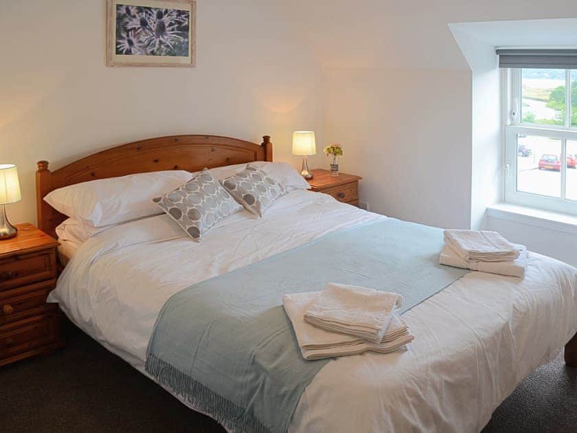 Bedroom with cosy and romantic double bed | Foundry Bank, Bonar Bridge