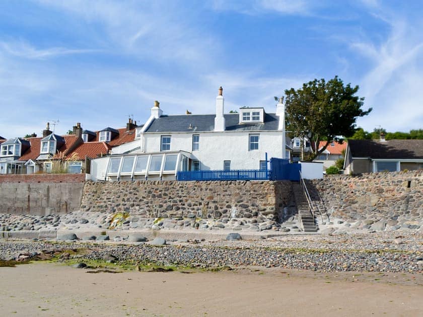 Stunning location, right by sea | White Cottage, Lower Largo, near Leven