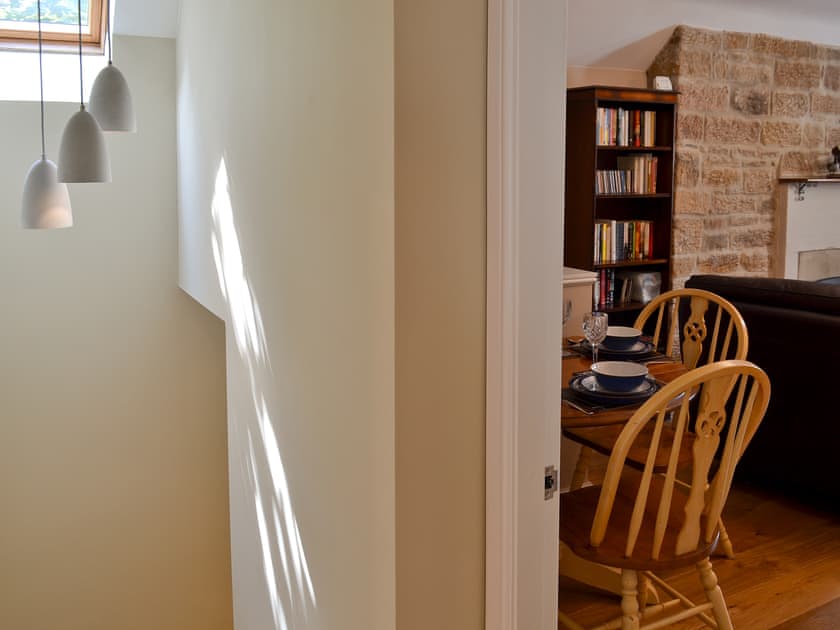 Stairs leading to living room | The Old Vicarage, Curbar, near Bakewell