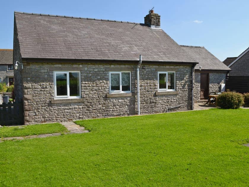 Garden with patio, furniture and barbecue | Goulday, Chelmorton, near Buxton