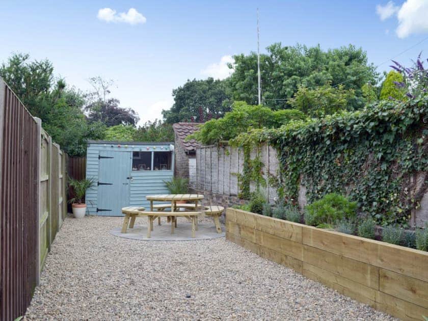 Outdoor area with seating | Albion Cottage, Pakefield, near Lowestoft