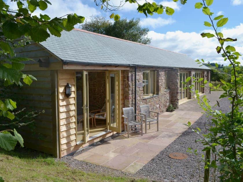 The pool house has a games room and a second living room | Beer Farm, Waterrow, near Wiveliscombe
