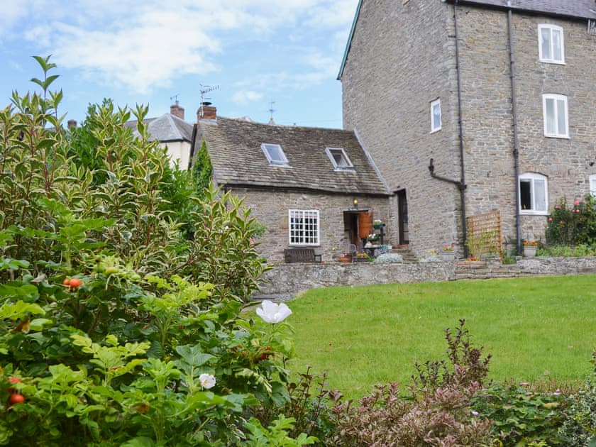 Attractive, shared, lawned garden | The Bothy, Clun, near Craven Arms