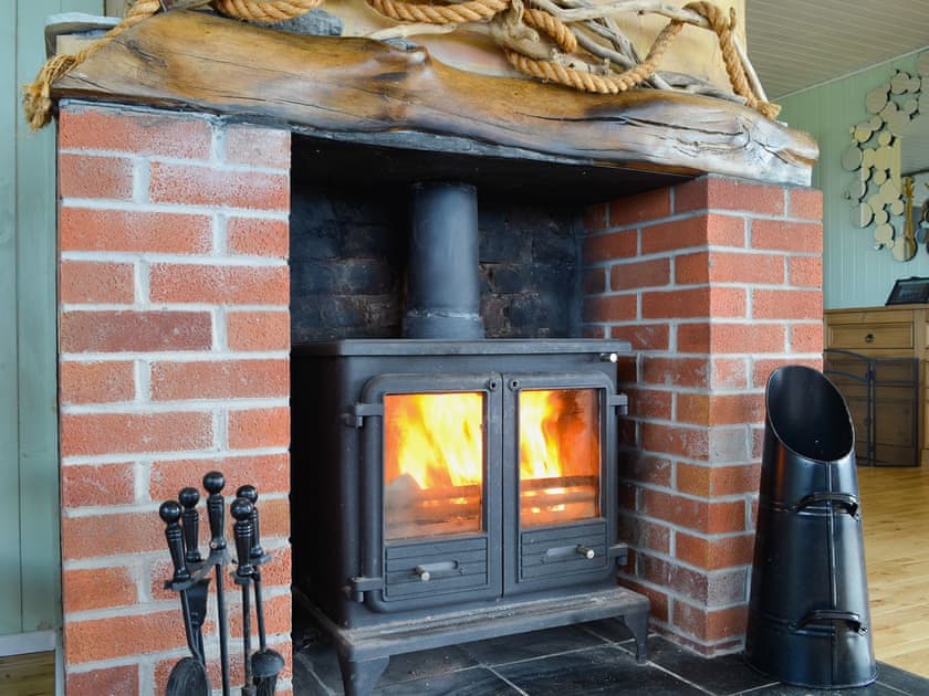 Multi-fuel burner in living room  | Driftwood, Southerness, Dumfries