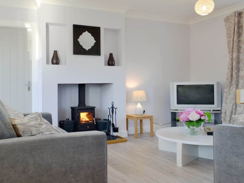 Cosy living area with multi-fuel burner | Eas Mor - Eas Mor and Ard Meanish, Milovaig, Glendale