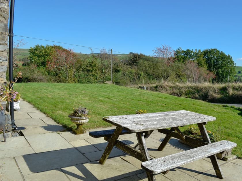 Sitting-out-area with countryside views | Bryn Gwnog, Llanrwst, near Betws-y-Coed
