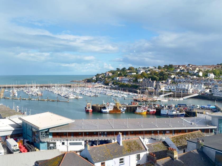 Views towards the harvour from the bedroom | Cliff Cottage, Brixham