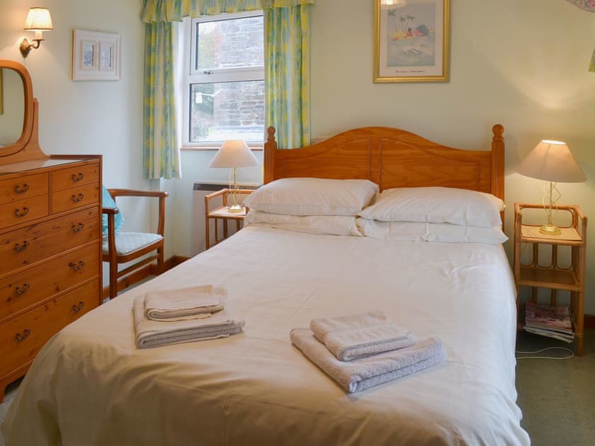 Double bedroom with pine furniture | The Stables, Carthamartha, near Launceston