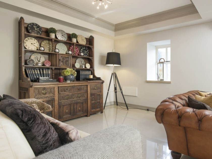 Additional seating area within open plan room | Old Chapel House, Barnoldswick