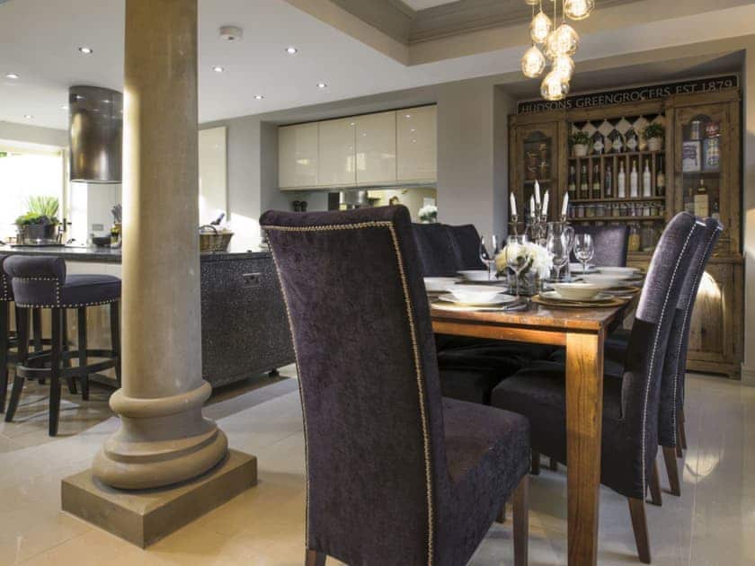 Dining area is situated conveniently near to the kitchen | Old Chapel House, Barnoldswick