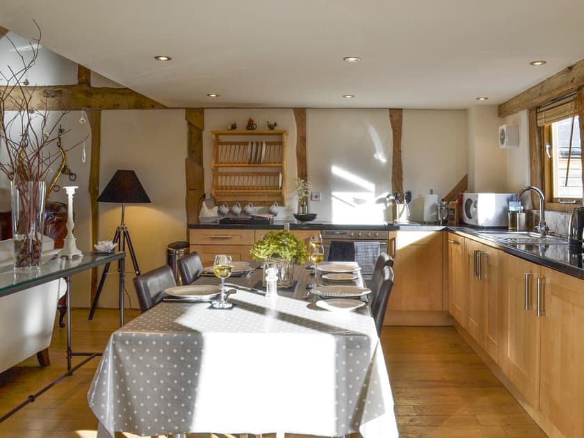 Dining area within well-equipped kitchen | The Barn at Titley, Titley, near Kington