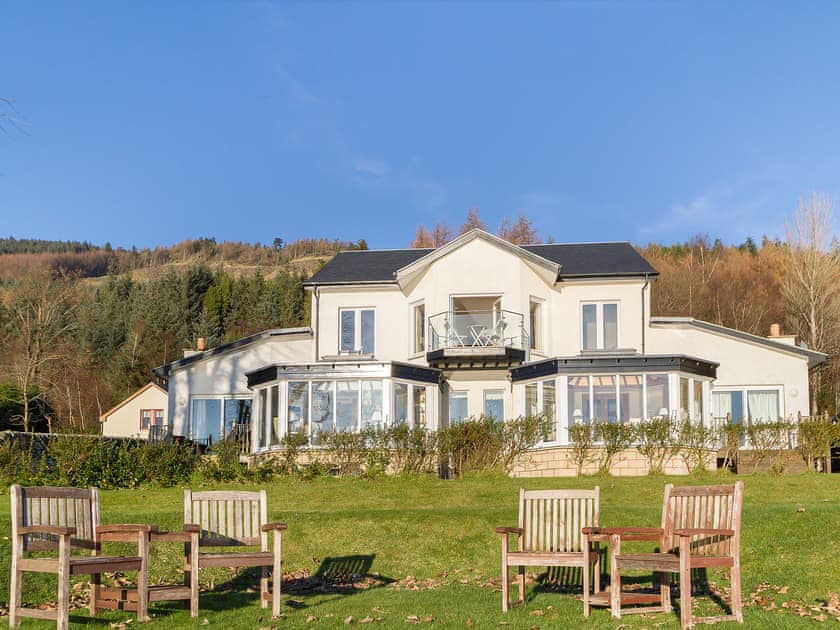 Delightful sitting out area | The Penthouse, Strone, near Dunoon