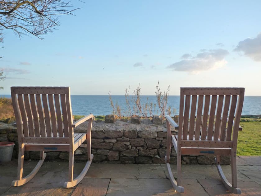 Peaceful sitting out area | Greenbanks, Chesil Beach, near Abbotsbury