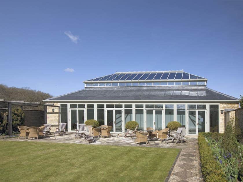 Glazed swimming pool enclosure | Bruern Holiday Cottages, Bruern, near Chipping Norton