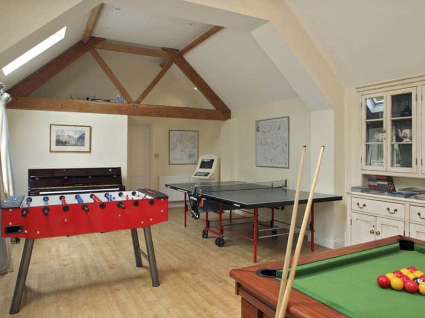 Useful recreation/games room | Bruern Holiday Cottages, Bruern, near Chipping Norton