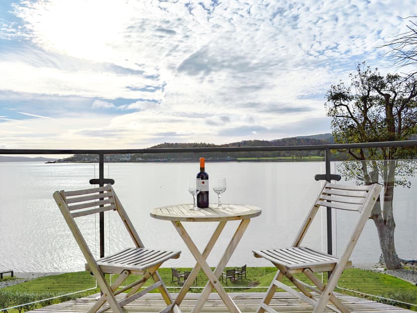 Spectacular views over Loch Long from the balcony | The Penthouse, Strone, near Dunoon