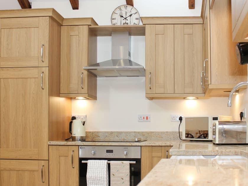 Well fitted and equipped kitchen area | The Old Barn - Corporation Farm Cottages, Tickton, near Beverley
