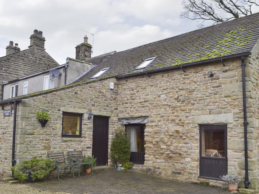 Main entrance and patio | Ladycroft Barn, Thornhill, Hope Valley