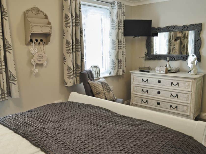 Charming double bedroom with quality furnishings  | Elm Tree Cottage at Cottage Farm - Cottage Farm, Foxholes, near Scarborough
