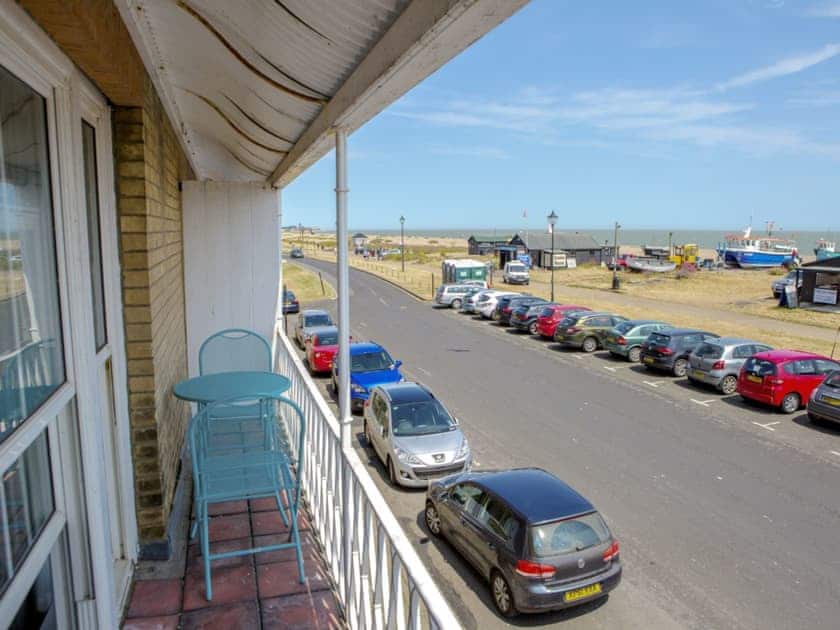 First floor balcony with outdoor furniture | Market Cross Place, Aldeburgh