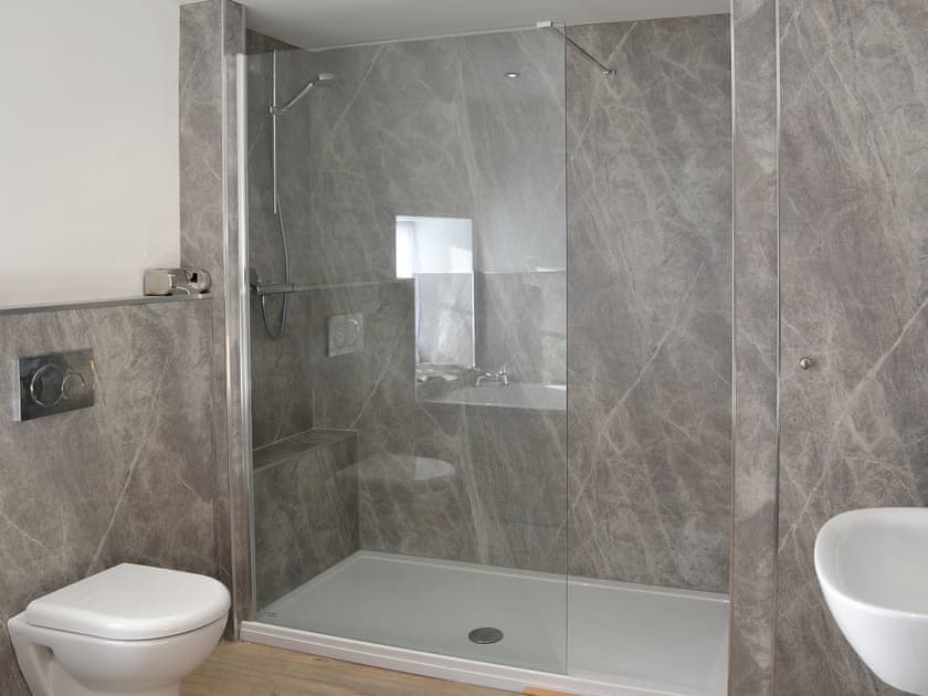 Large walk-in shower cubicle | Pear Tree Cottage and The Granary, East Witton, near Leyburn