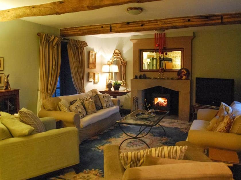 Warm and welcoming living room | The Farmhouse, Over Haddon, near Bakewell