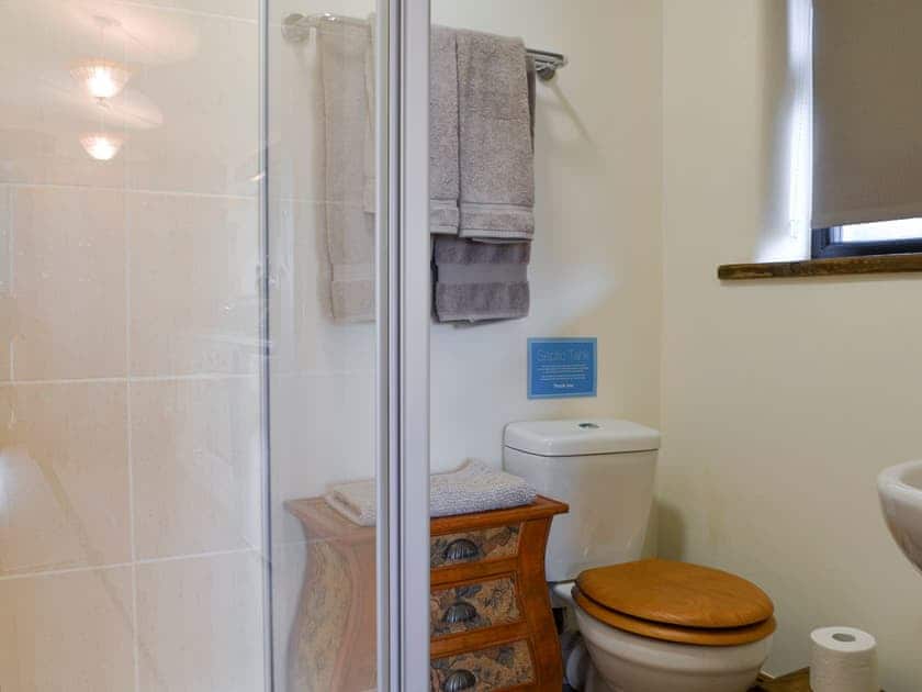 Compact shower room | The Den - High Thorn Farm Cottages, Selside near Kendal