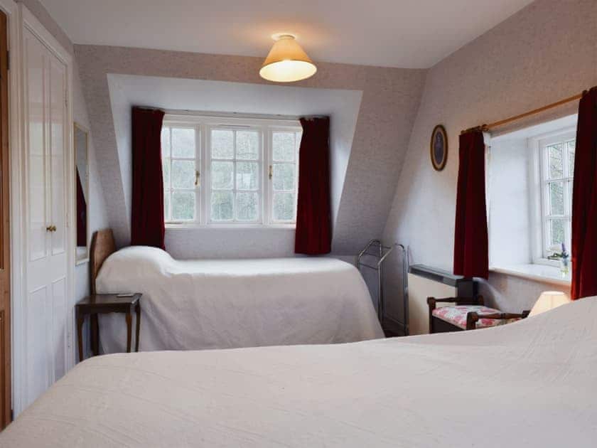 Double bedroom with additional single bed | The Mill, Eardiston, near Tenbury Wells