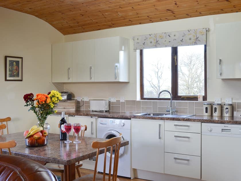 Dining area | Ithon Bank - Bryn Thomas Lodges, Near Llandrindod Wells