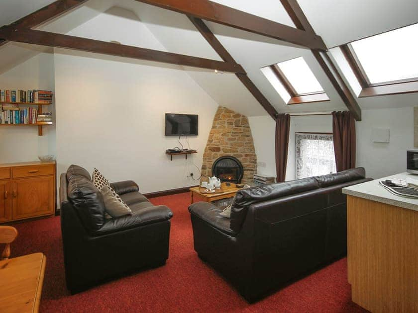 Warm and welcoming living area within open-plan room | Tamarisk - East Rose, St Breward, near Bodmin