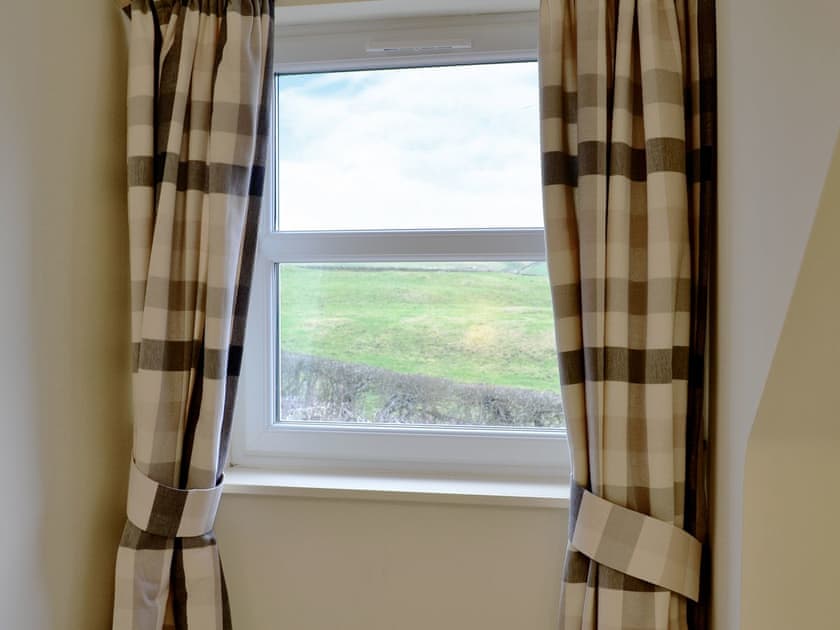 Countryside views from the bedroom | The Steading at Nabny, Dundrennan, near Kirkcudbright