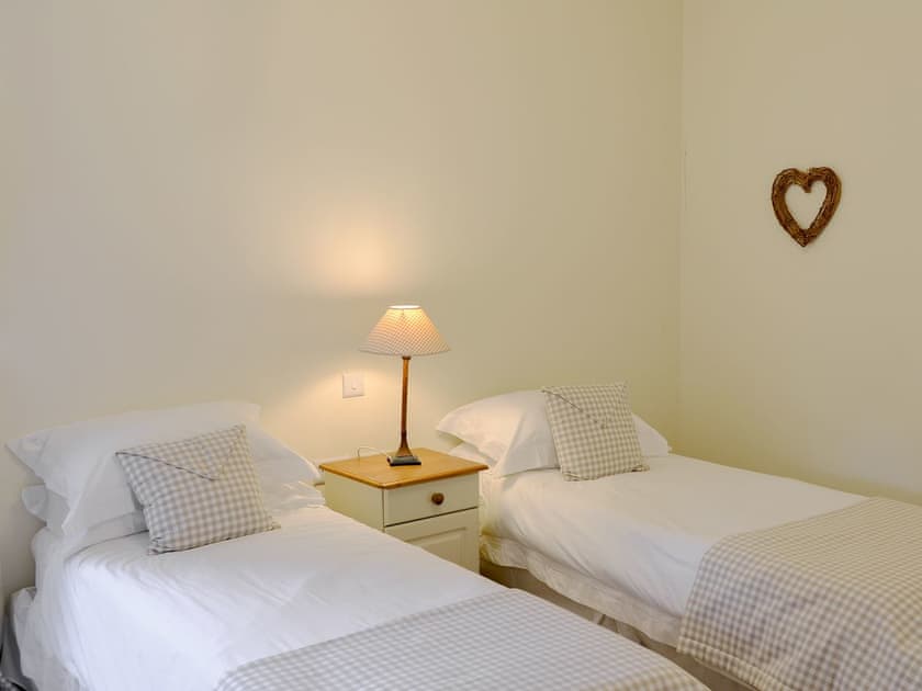 Cosy twin bedroom | The Steading at Nabny, Dundrennan, near Kirkcudbright