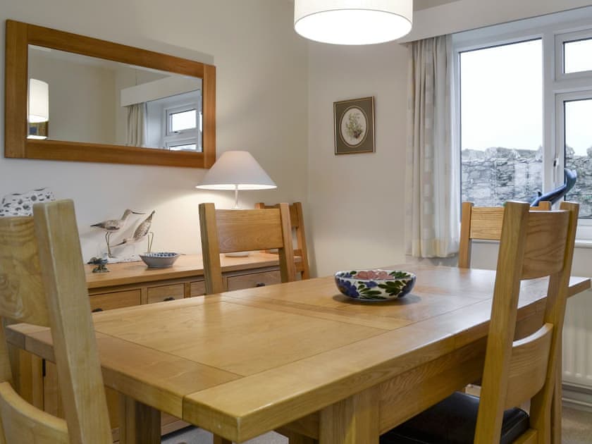 Stylish dining area | Craigneish Bungalow, Trearddur Bay, near Holyhead