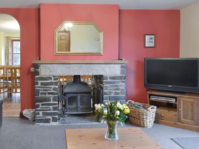 Warm and welcoming living room | Elderberry House - Sherrill Farm Holiday Cottages, Dunterton, near Tavistock