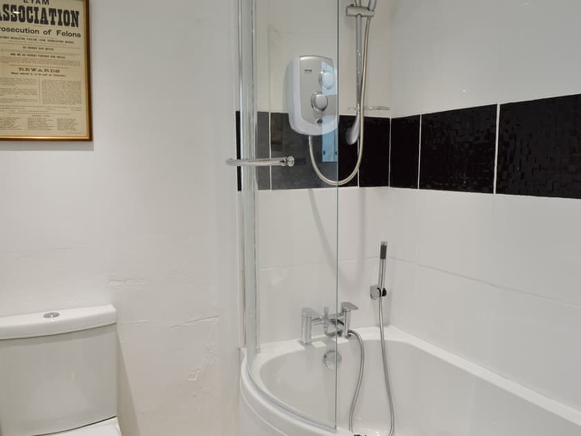 Bathroom with shower | Wild Flower Cottage, Youlgreave, near Bakewell