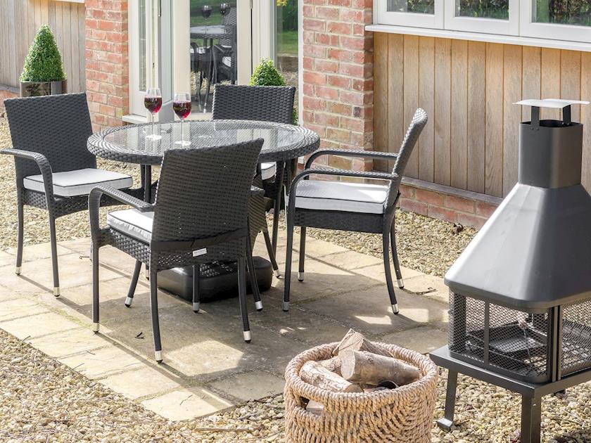 Relaxing sitting out/ patio area | The Old Dairy, Cam, near Dursley