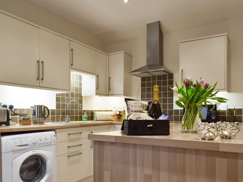 Well-equipped kitchen area | Nether Cottage - Nether Kinneddar Lodge Cottages, Saline, near Dunfermline