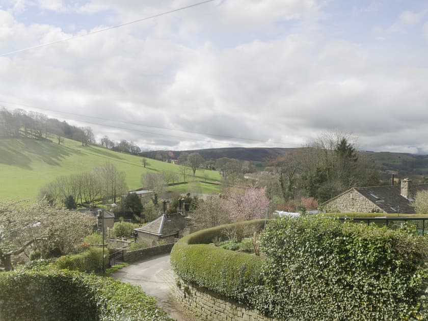 Rolling countryside views from upstairs | Bank Top Cottage - Church Bank Cottages, Hathersage