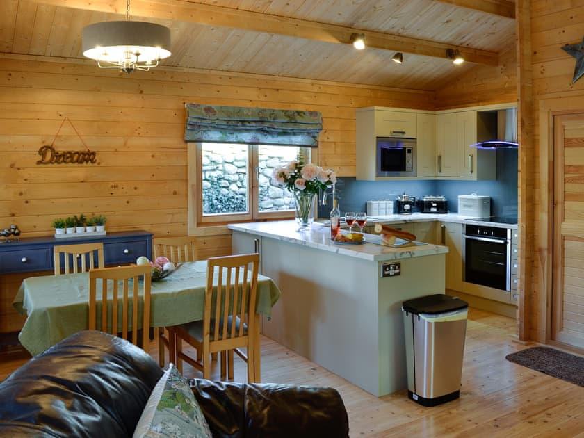 Open plan kitchen and dining area | Ty Pren, Dyffryn Ardudwy, near Barmouth