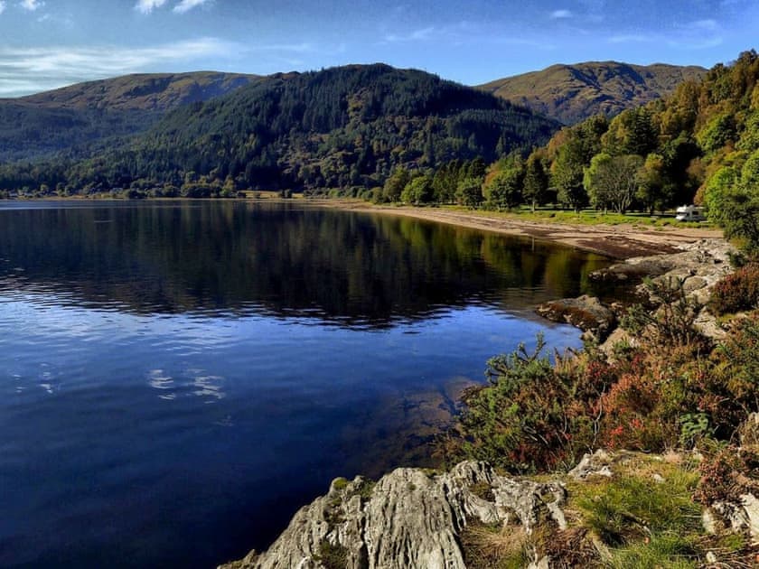 Lovely view of the Loch and surrounding countryside | Fern Cottage, Ardentinny near Dunoon