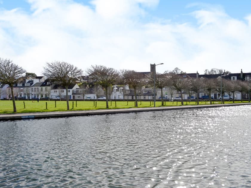 Agnew Park pond opposite the property | Park View Cottage, Stranraer