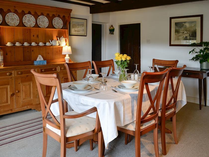 Dining area | East House Farm - East House Farm and Wood’s Barn, Beckermonds, near Kettlewell
