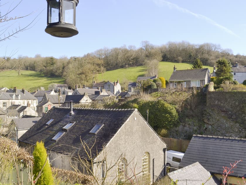 View over village from summerhouse | Poppy Cottage, Bonsall, near Matlock