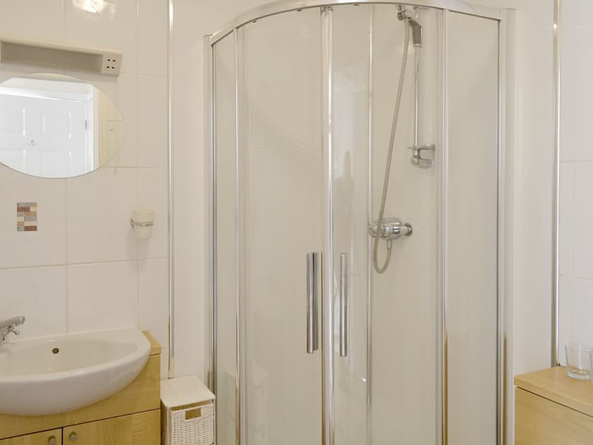 Shower room with walk-in shower room | Bramley Cottage, Lympsham, near Weston-super-Mare