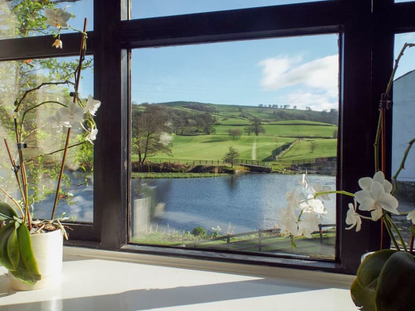 Lovely views over the riverfrom the bedroom | Four Seasons, Cowan Head, near Kendal