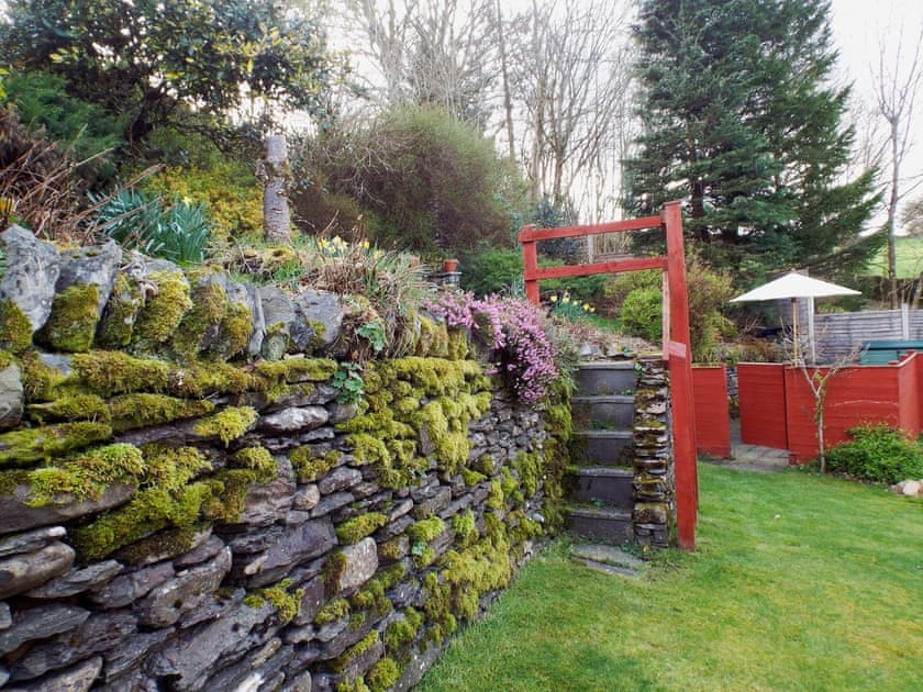 Lawned garden with patio, garden furniture and table tennis | Four Seasons, Cowan Head, near Kendal