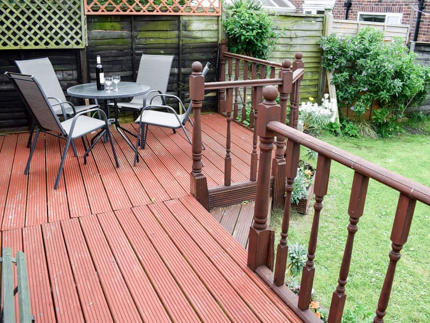 Decking with seating area | Valentines On Love Lane, Whitby