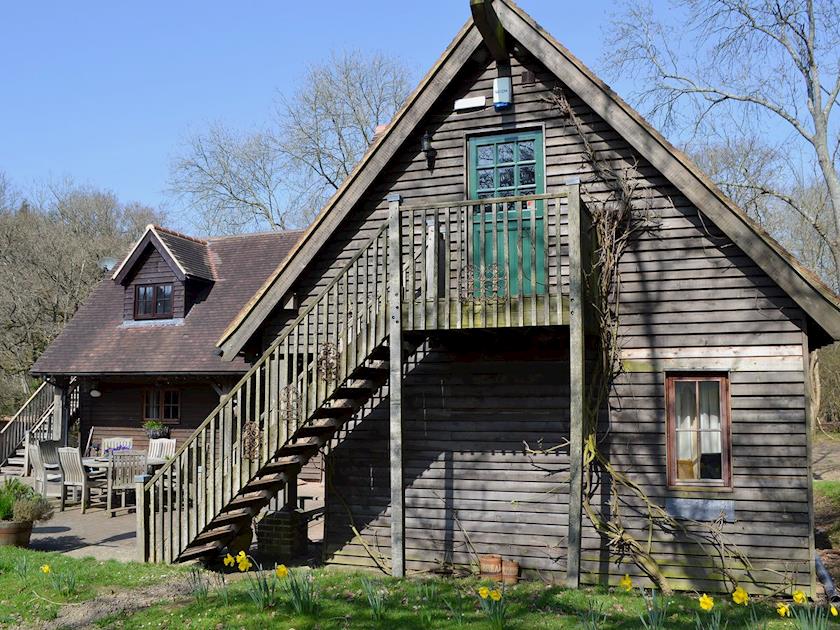 External open-tread stairs to entrance | Horncombe Stables, Ardingly, near Haywards Heath